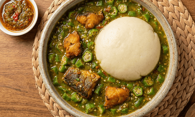 Fufu & Okra Soup